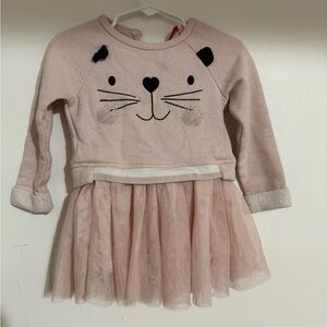 Adorable Pink Cat Face Dress